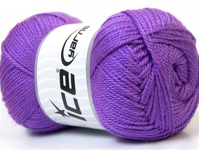 Lot of 4 x 100gr Skeins Ice Yarns DORA Hand Knitting Yarn Lavender