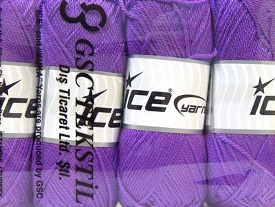 Lot of 4 x 100gr Skeins Ice Yarns DORA Hand Knitting Yarn Lavender