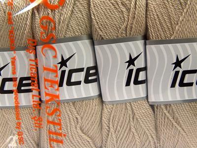 4x100gr. DORA Akrilik Açık Bej Kışlık, Düz iplikler, 100% Akrilik