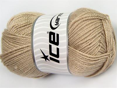 4x100gr. DORA Akrilik Açık Bej Kışlık, Düz iplikler, 100% Akrilik