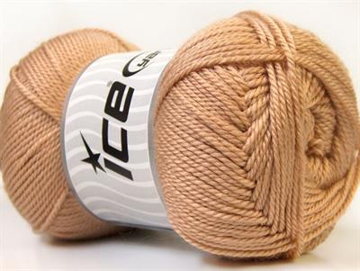 Lot of 4 x 100gr Skeins Ice Yarns DORA Hand Knitting Yarn Light Brown