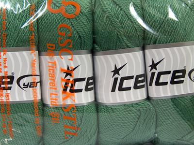 4x100gr. DORA Akrilik Açık Yeşil Kışlık, Düz iplikler, 100% Akrilik