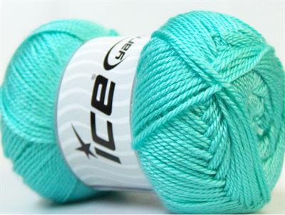 Lot of 4 x 100gr Skeins Ice Yarns DORA Hand Knitting Yarn Light Green
