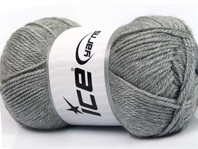 4x100gr. DORA Akrilik Açık Gri Kışlık, Düz iplikler, 100% Akrilik
