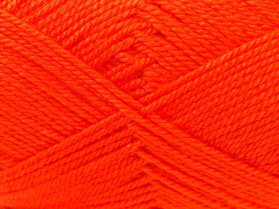 Lot of 4 x 100gr Skeins Ice Yarns DORA Hand Knitting Yarn Orange
