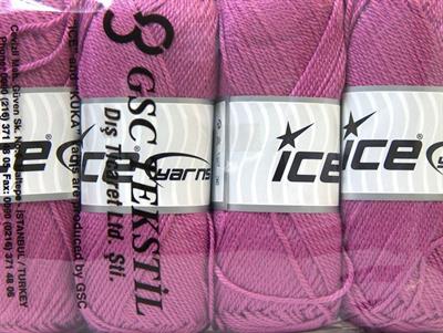 Lot of 4 x 100gr Skeins Ice Yarns DORA Hand Knitting Yarn Orchid