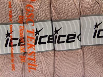 4x100gr. DORA Akrilik Pudra Pembe Kışlık, Düz iplikler, 100% Akrilik