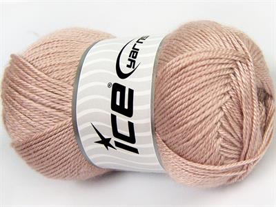 4x100gr. DORA Akrilik Pudra Pembe Kışlık, Düz iplikler, 100% Akrilik