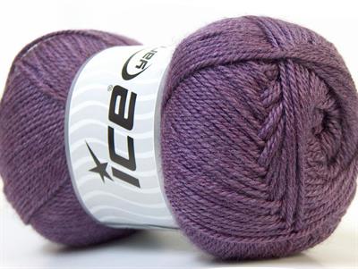 Lot of 4 x 100gr Skeins Ice Yarns DORA Hand Knitting Yarn Purple