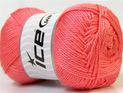 Lot of 4 x 100gr Skeins Ice Yarns DORA Hand Knitting Yarn Salmon