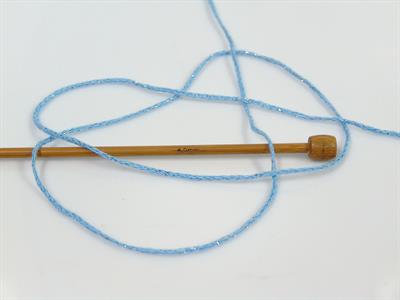 Lot of 8 Skeins Ice Yarns ELEGANT METALLIC COTTON (88% Cotton) Yarn Light Blue