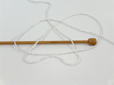 Lot of 8 Skeins Ice Yarns ELEGANT METALLIC COTTON (88% Cotton) Yarn Off White