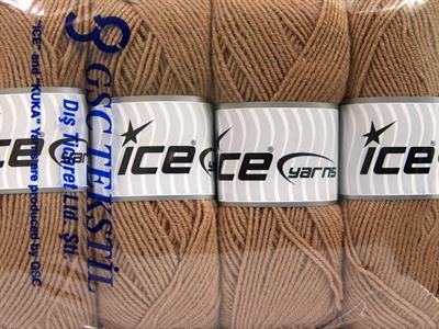4x100gr. ELITE WOOL Yün, Akrilik Deve Tüyü Kışlık, Yün, Worsted