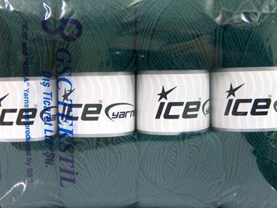 4x100gr. ELITE WOOL Yün, Akrilik Koyu yeşil Kışlık, Yün, Worsted