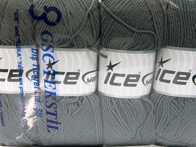 4x100gr. ELITE WOOL Yün, Akrilik Koyu Gri Kışlık, Yün, Worsted