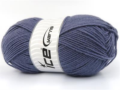 4x100gr. ELITE WOOL Yün, Akrilik Indigo Mavi Kışlık, Yün, Worsted