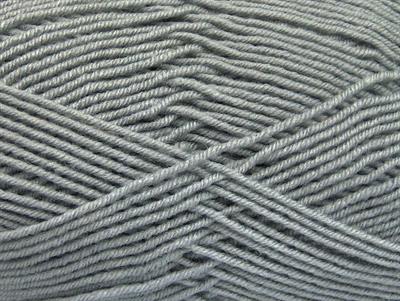 4x100gr. ELITE WOOL Yün, Akrilik Açık Gri Kışlık, Yün, Worsted