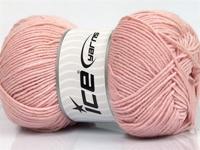 4x100gr. ELITE WOOL Yün, Akrilik Açık Pembe Kışlık, Yün, Worsted