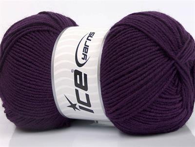 4x100gr. ELITE WOOL Yün, Akrilik Mor Kışlık, Yün, Worsted