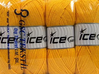4x100gr. ELITE WOOL Yün, Akrilik Sarı Kışlık, Yün, Worsted