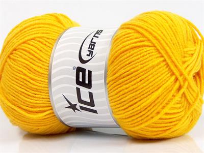 4x100gr. ELITE WOOL Yün, Akrilik Sarı Kışlık, Yün, Worsted