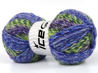 Lot of 4 x 100gr Skeins Ice Yarns ESTRELLA Yarn Blue Purple Green Shades