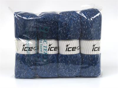 Lot of 4 x 100gr Skeins Ice Yarns ESTRELLA Hand Knitting Yarn Blue Shades