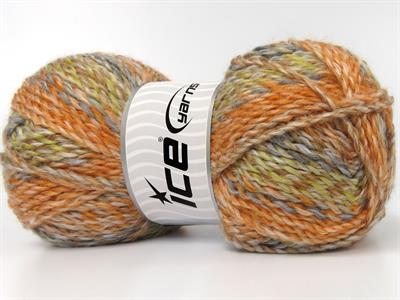 Lot of 4 x 100gr Skeins Ice Yarns ESTRELLA Yarn Salmon White Brown Green