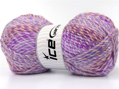Lot of 4 x 100gr Skeins Ice Yarns ESTRELLA Yarn Lilac Shades Pink Shades Light Salmon