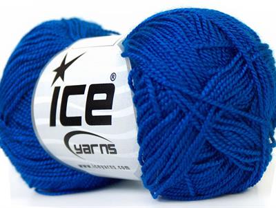 Lot of 10 Skeins Ice Yarns ETAMIN Hand Knitting Yarn Blue