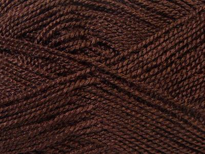 10x30gr. ETAMIN Akrilik Kahverengi Kışlık, Çok İnce, Düz iplikler, 100% Akrilik