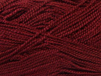 Lot of 10 Skeins Ice Yarns ETAMIN Hand Knitting Yarn Burgundy