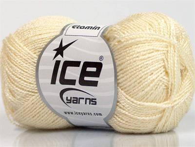 Lot of 10 Skeins Ice Yarns ETAMIN Hand Knitting Yarn Cream