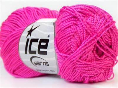 Lot of 10 Skeins Ice Yarns ETAMIN Hand Knitting Yarn Fuchsia