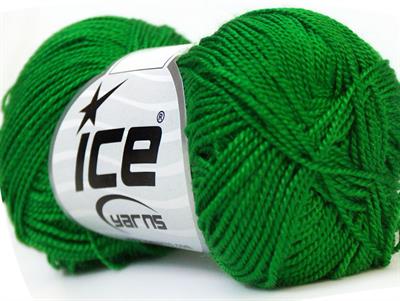 Lot of 10 Skeins Ice Yarns ETAMIN Hand Knitting Yarn Bright Green