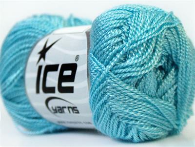 Lot of 10 Skeins Ice Yarns ETAMIN Hand Knitting Yarn Light Blue