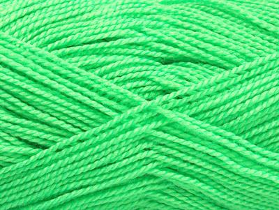 Lot of 10 Skeins Ice Yarns ETAMIN Hand Knitting Yarn Neon Green