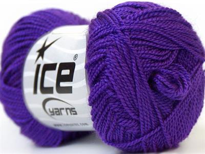 Lot of 10 Skeins Ice Yarns ETAMIN Hand Knitting Yarn Purple