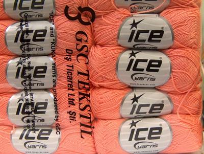 10x30gr. ETAMIN Akrilik Somon Kışlık, Çok İnce, Düz iplikler, 100% Akrilik