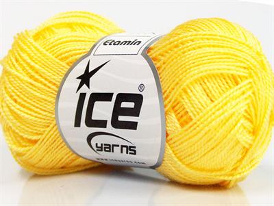 Lot of 10 Skeins Ice Yarns ETAMIN Hand Knitting Yarn Yellow