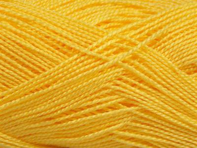 Lot of 10 Skeins Ice Yarns ETAMIN Hand Knitting Yarn Yellow