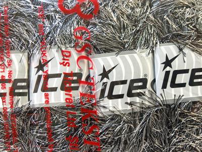 Lot of 4 x 100gr Skeins Ice Yarns EYELASH 100GR Hand Knitting Yarn Black White