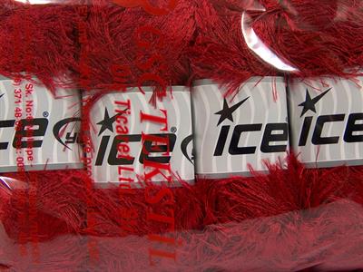 4x100gr. EYELASH 100GR  Koyu kırmızı Yumoş, Sakallı, Kışlık, Kalın