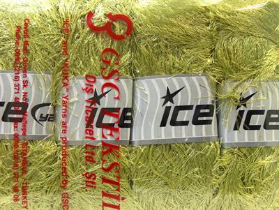 Lot of 4 x 100gr Skeins Ice Yarns EYELASH 100GR Hand Knitting Yarn Apple Green