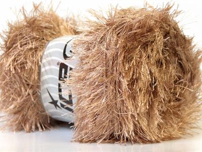 4x100gr. EYELASH 100GR  Açık Kamel Yumoş, Sakallı, Kışlık, Kalın