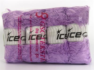 4x100gr. EYELASH 100GR  Açık Lila Yumoş, Sakallı, Kışlık, Kalın