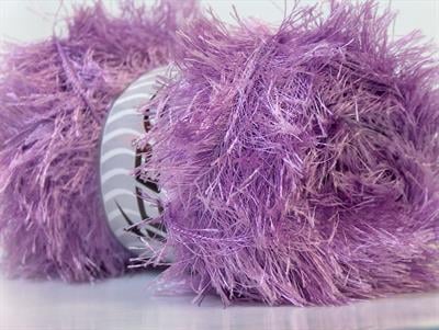 Lot of 4 x 100gr Skeins Ice Yarns EYELASH 100GR Hand Knitting Yarn Lilac