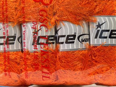 4x100gr. EYELASH 100GR Turuncu  Yumoş, Sakallı, Kışlık, Kalın