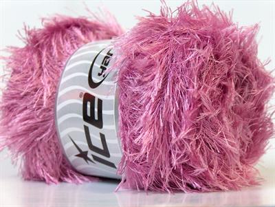Lot of 4 x 100gr Skeins Ice Yarns EYELASH 100GR Hand Knitting Yarn Orchid