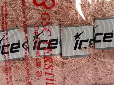 Lot of 4 x 100gr Skeins Ice Yarns EYELASH 100GR Hand Knitting Yarn Powder Pink